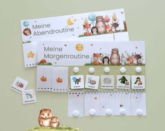 Routineplaner WALDTIERE inkl. Symbolkarten