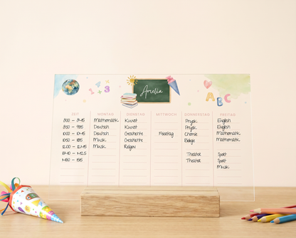 Stundenplan Acryl SCHULE