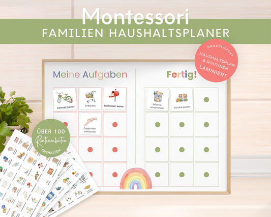 Haushaltsplan To-Do-Liste inkl. Symbolkarten - Design BUNT