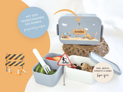 Mepal Brotdose mit Name personalisierbar - Design BAGGER - Verschiedene Farben