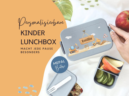 Mepal Brotdose mit Name personalisierbar - Design BAGGER - Verschiedene Farben