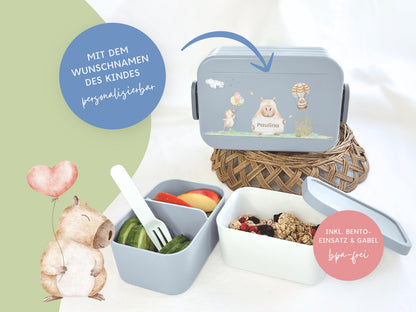 Mepal Brotdose mit Name personalisierbar - Design CAPYBARA - Verschiedene Farben