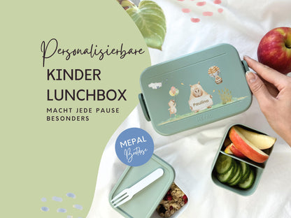 Mepal Brotdose mit Name personalisierbar - Design CAPYBARA - Verschiedene Farben
