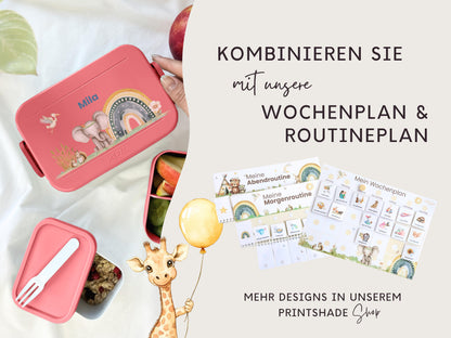 Mepal Brotdose mit Name personalisierbar - Design BOHO - Verschiedene Farben