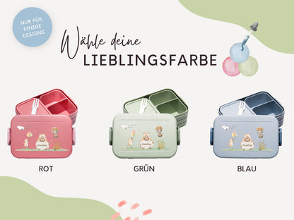 Mepal Brotdose mit Name personalisierbar - Design CAPYBARA - Verschiedene Farben