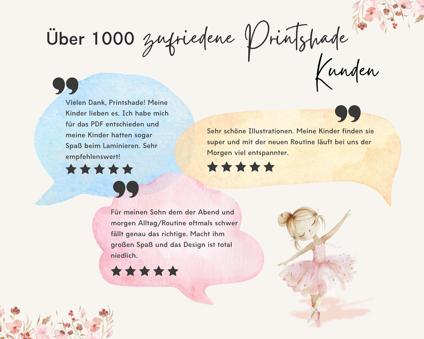 Haushaltsplan To-Do-Liste inkl. Symbolkarten - Design BALLERINA