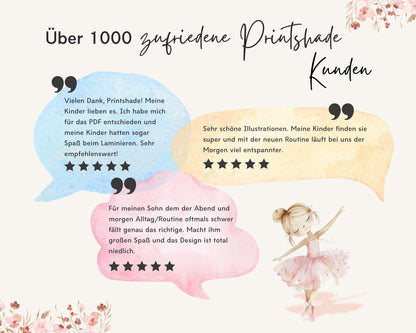 Haushaltsplan To-Do-Liste inkl. Symbolkarten - Design BALLERINA
