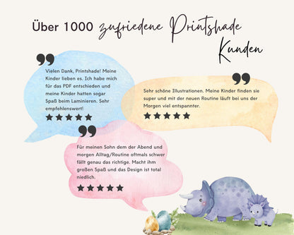 Haushaltsplan To-Do-Liste inkl. Symbolkarten - Design DINOSAURIER