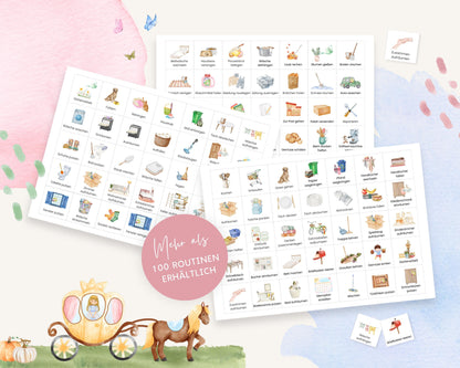 Haushaltsplan To-Do-Liste inkl. Symbolkarten - Design CINDERELLA