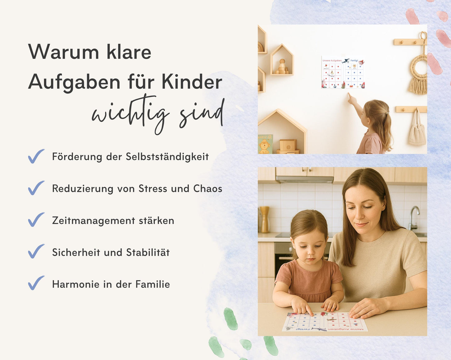 Haushaltsplan To-Do-Liste inkl. Symbolkarten - Design MEER