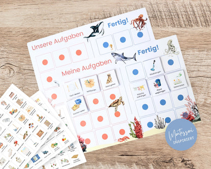 Haushaltsplan To-Do-Liste inkl. Symbolkarten - Design MEER