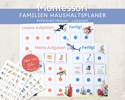 Haushaltsplan To-Do-Liste inkl. Symbolkarten - Design MEER