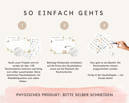 Haushaltsplan To-Do-Liste inkl. Symbolkarten - Design OTTER