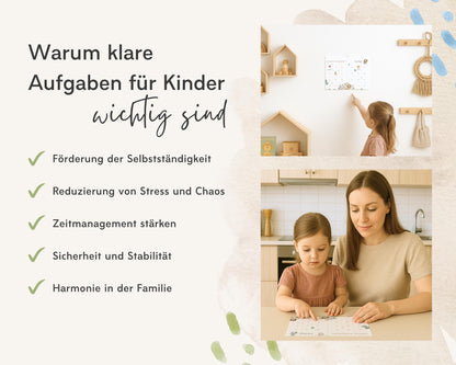 Haushaltsplan To-Do-Liste inkl. Symbolkarten - Design SAFARI