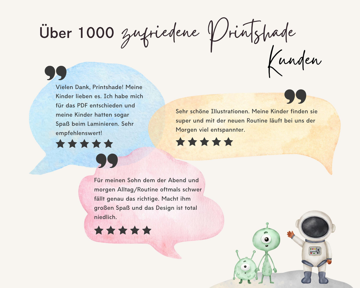 Haushaltsplan To-Do-Liste inkl. Symbolkarten - Design ASTRONAUT