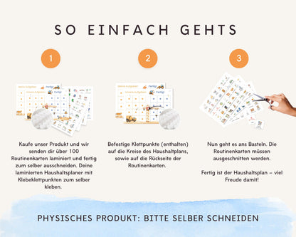 Haushaltsplan To-Do-Liste inkl. Symbolkarten - Design BAGGER