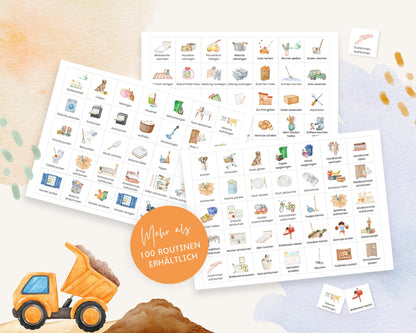 Haushaltsplan To-Do-Liste inkl. Symbolkarten - Design BAGGER