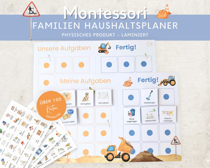 Haushaltsplan To-Do-Liste inkl. Symbolkarten - Design BAGGER