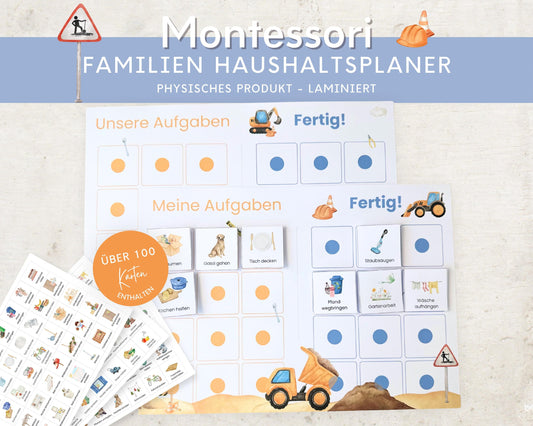 Haushaltsplan To-Do-Liste inkl. Symbolkarten - Design BAGGER