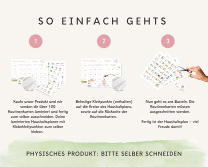 Haushaltsplan To-Do-Liste inkl. Symbolkarten - Design CINDERELLA