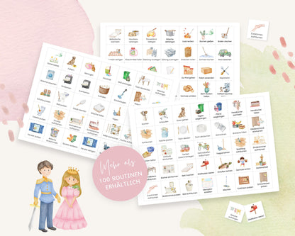 Haushaltsplan To-Do-Liste inkl. Symbolkarten - Design CINDERELLA