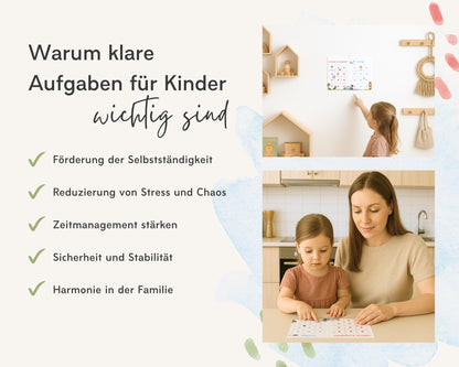 Haushaltsplan To-Do-Liste inkl. Symbolkarten - Design POLIZEI