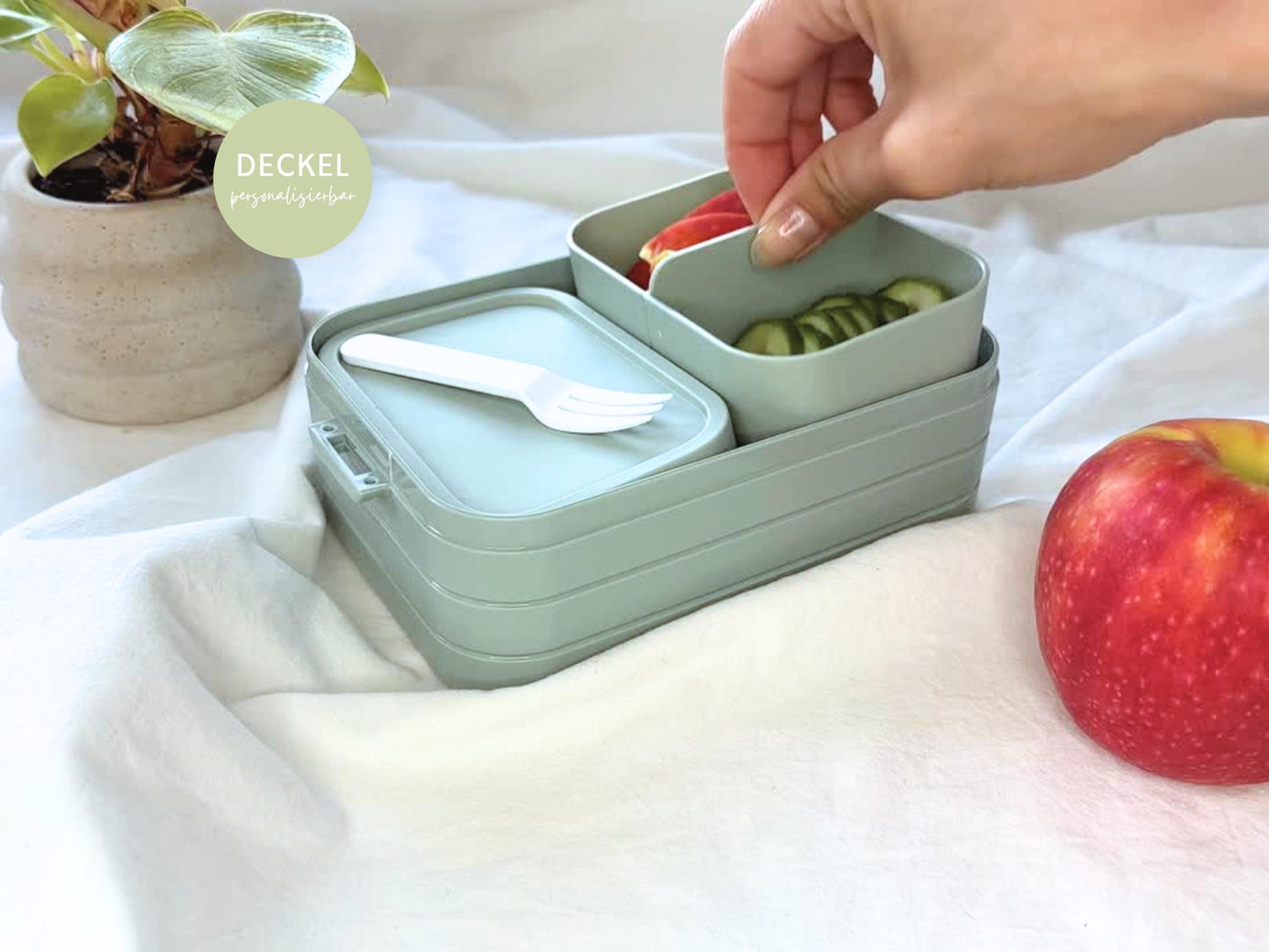 Mepal Brotdose mit Name personalisierbar - Design SCHMETTERLINGE - Verschiedene Farben