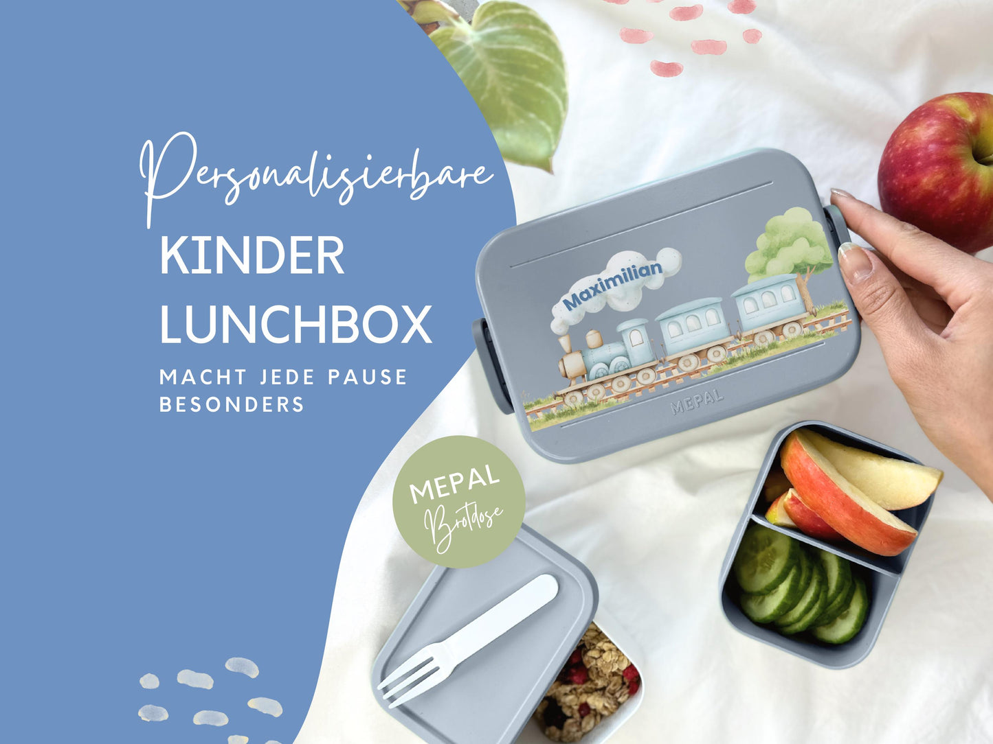 Mepal Brotdose mit Name personalisierbar - Design ZUG - Verschiedene Farben