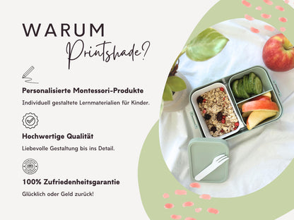 Mepal Brotdose mit Name personalisierbar - Design EINHORN - Verschiedene Farben