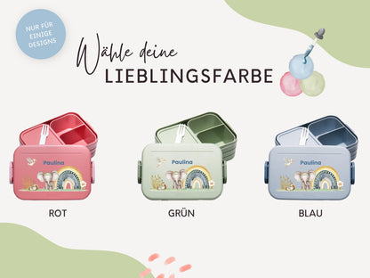 Mepal Brotdose mit Name personalisierbar - Design BOHO - Verschiedene Farben