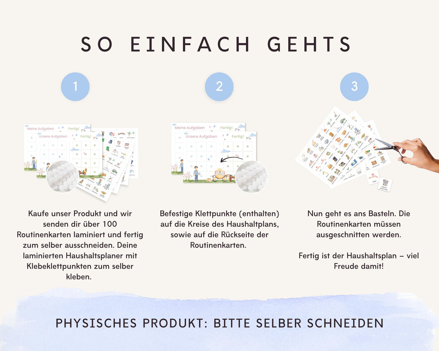 Haushaltsplan To-Do-Liste inkl. Symbolkarten - Design CINDERELLA