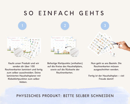 Haushaltsplan To-Do-Liste inkl. Symbolkarten - Design CINDERELLA