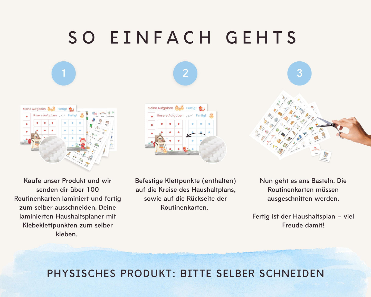 Haushaltsplan To-Do-Liste inkl. Symbolkarten - Design FEUERWEHR