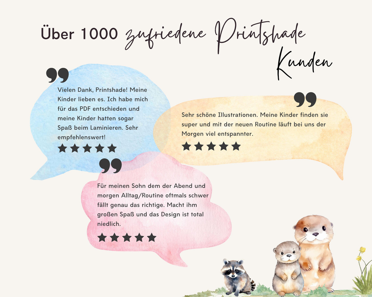 Haushaltsplan To-Do-Liste inkl. Symbolkarten - Design OTTER