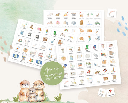 Haushaltsplan To-Do-Liste inkl. Symbolkarten - Design OTTER