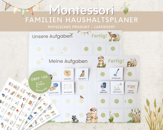 Haushaltsplan To-Do-Liste inkl. Symbolkarten - Design OTTER