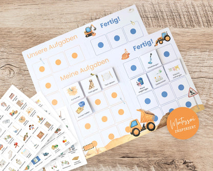 Haushaltsplan To-Do-Liste inkl. Symbolkarten - Design BAGGER