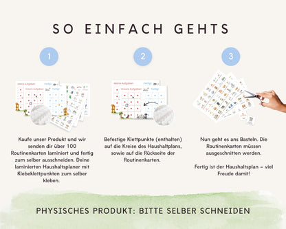 Haushaltsplan To-Do-Liste inkl. Symbolkarten - Design POLIZEI