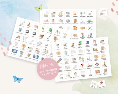 Haushaltsplan To-Do-Liste inkl. Symbolkarten - Design FEEN