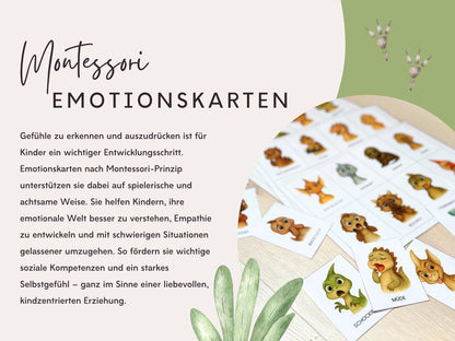 Emotionskarten 32 KARTEN - Design DINOSAURIER