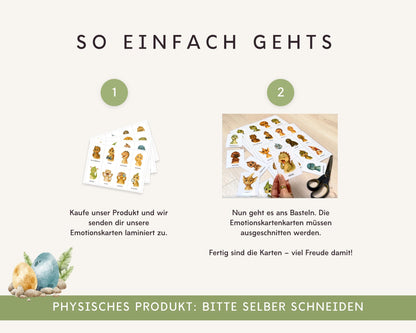 Emotionskarten 32 KARTEN - Design DINOSAURIER