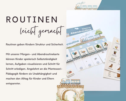 Routineplaner Montessori inkl. Symbolkarten - Design ZUG - Personalisierbar