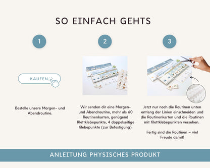 Routineplaner Montessori inkl. Symbolkarten - Design ZUG - Personalisierbar