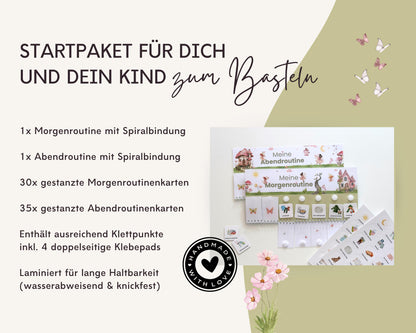 Routineplaner Montessori inkl. Symbolkarten - Design FEEN - Personalisierbar