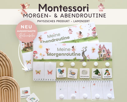 Routineplaner Montessori inkl. Symbolkarten - Design FEEN - Personalisierbar