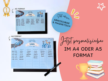 Stundenplan Magnet personalisierbar - Design AUTOS