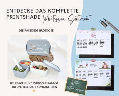 Stundenplan Magnet personalisierbar - Design ASTRONAUT