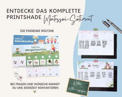 Stundenplan Magnet personalisierbar - Design FUSSBALL