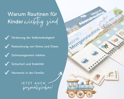 Routineplaner Montessori inkl. Symbolkarten - Design ZUG - Personalisierbar