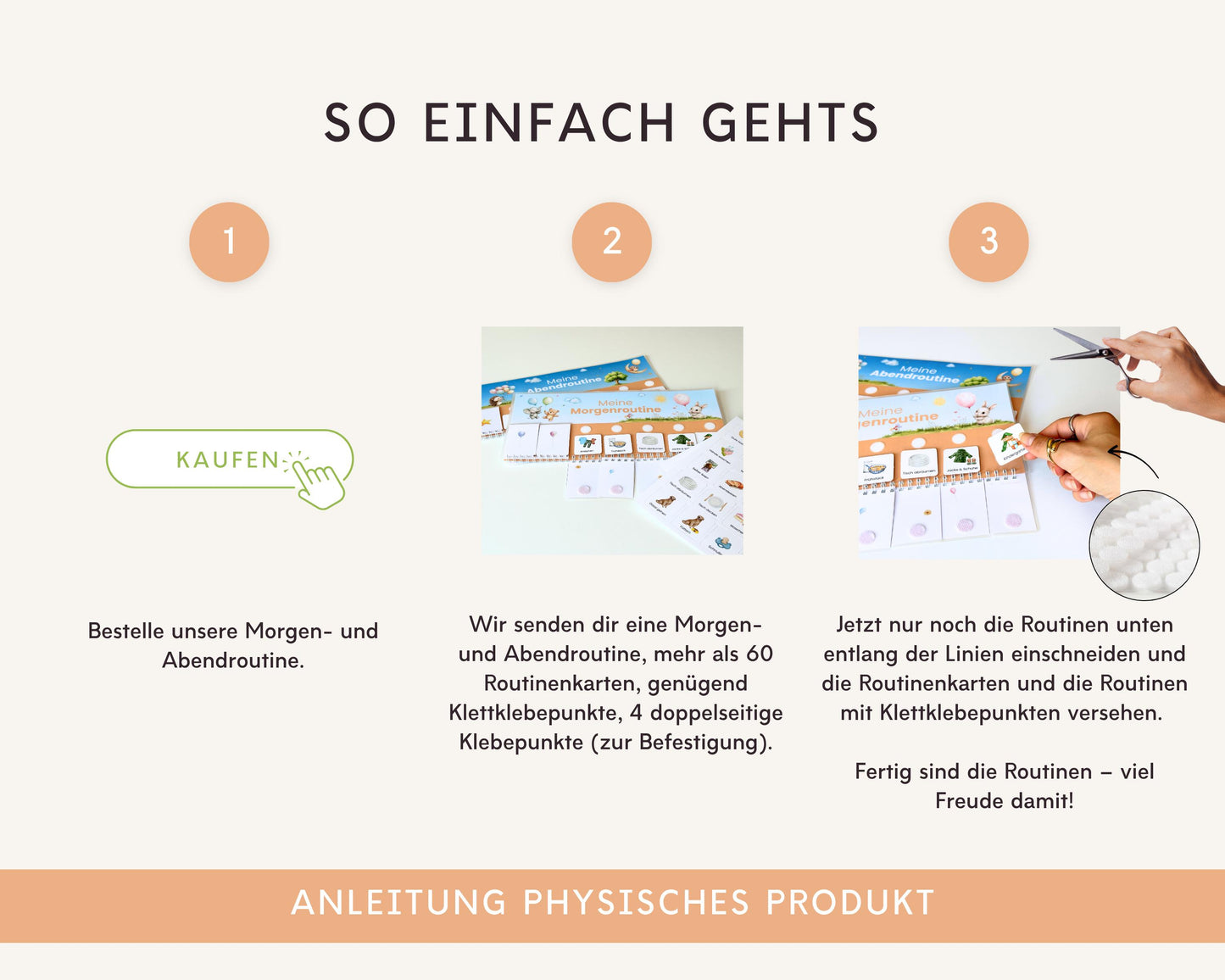 Routineplaner Montessori inkl. Symbolkarten - Design LUFTBALLON TIERE - Personalisierbar